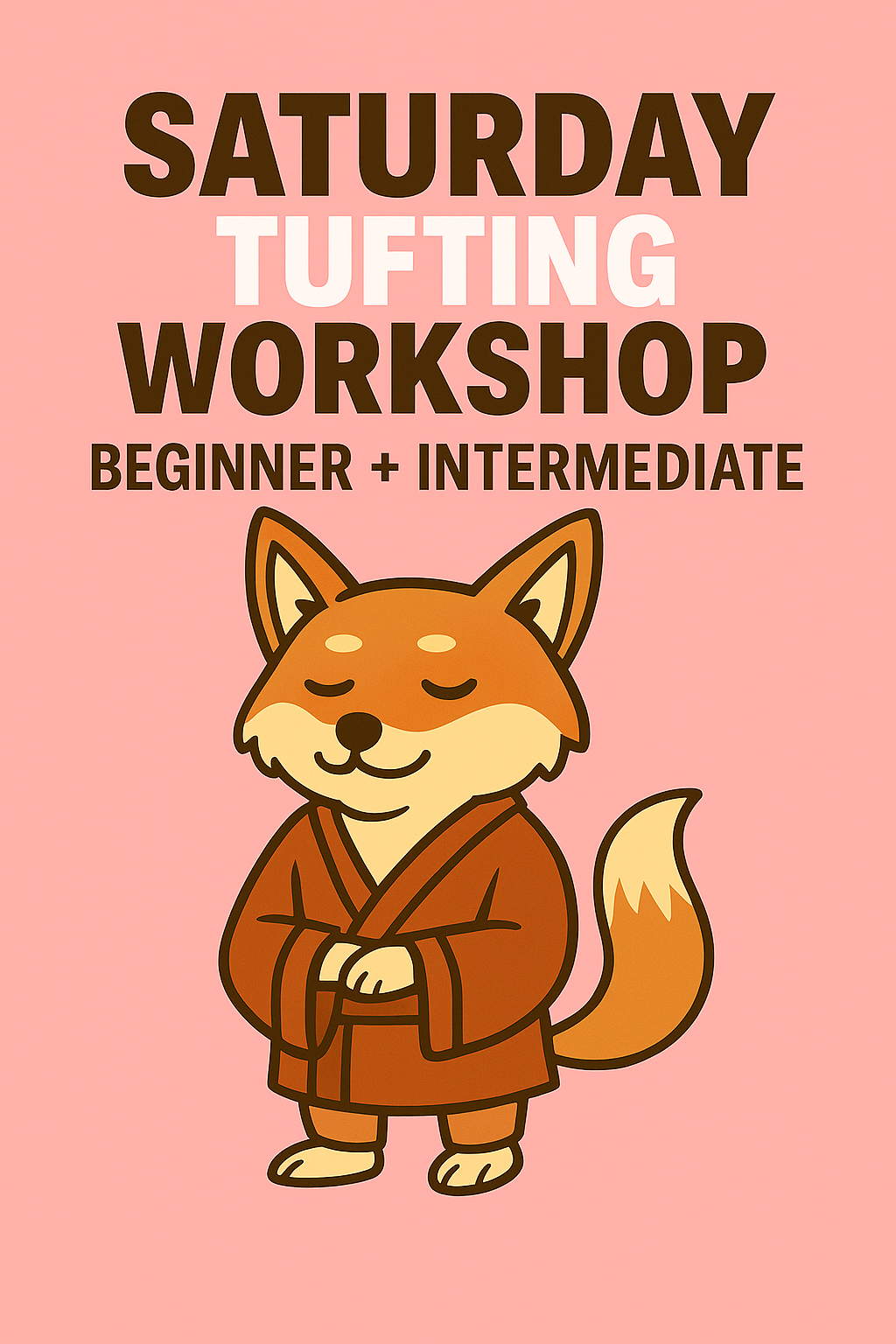 SATURDAY Tufting Workshop| Beginner+Intermediate