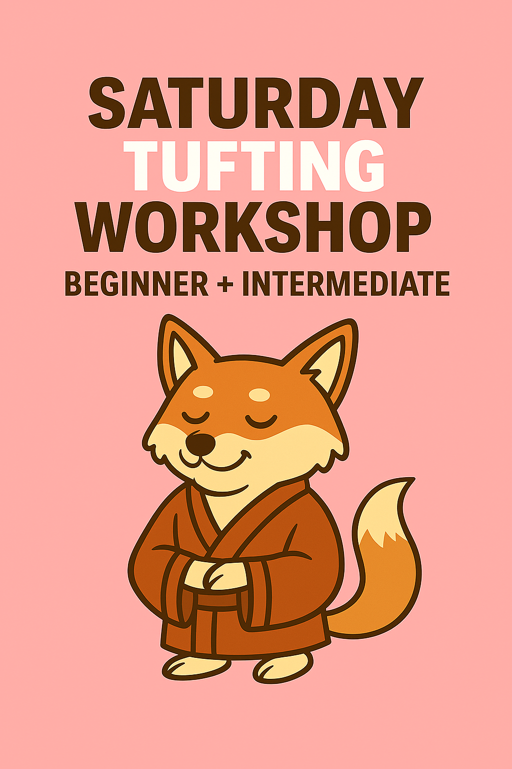SATURDAY Tufting Workshop| Beginner+Intermediate